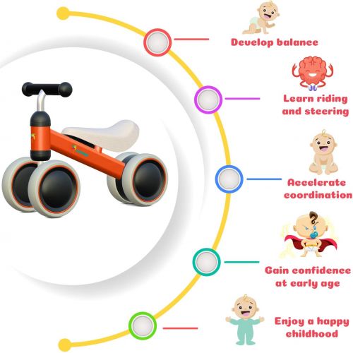  [아마존베스트]Avenor Baby Balance Bike - Baby Bicycle for 6-24 Months, Sturdy Balance Bike for 1 Year Old, Perfect as First Bike or Birthday Gift, Safe Riding Toys for 1 Year Old Boy Girl Ideal