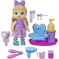 Baby Alive Sudsy Styling Doll, Blonde Hair, 12-Inch, Salon Chair, Toys for 3 Years and Up