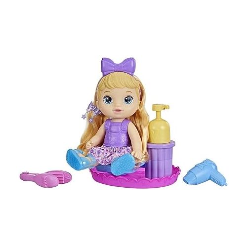  Baby Alive Sudsy Styling Doll, Blonde Hair, 12-Inch, Salon Chair, Toys for 3 Years and Up