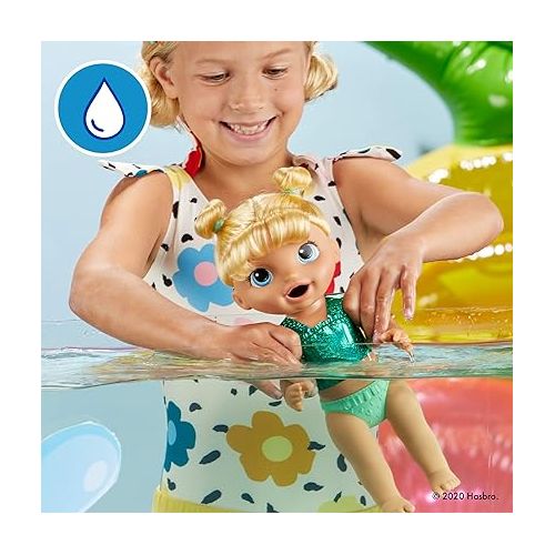  Baby Alive Sunshine Snacks Doll, Eats and Poops, Summer-Themed Waterplay Baby Doll, Ice Pop Mold, Toy for Kids Ages 3 and Up, Blonde Hair