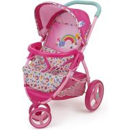 Baby Alive: Doll Jogging Stroller - Pink & Rainbow - Fits Dolls Up to 24