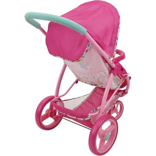  Baby Alive: Doll Jogging Stroller - Pink & Rainbow - Fits Dolls Up to 24