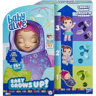 Baby Alive Baby Grows Up (Dreamy) - Shining Skylar or Star Dreamer, Growing and Talking Baby Doll, Toy with 1 Surprise Doll and 8 Accessories, Blue