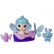 Baby Alive Glo Pixies Minis Doll, Aqua Flutter, Glow-in-The-Dark Doll for Kids Ages 3 and Up, 3.75-Inch Pixie Toy with Surprise Friend