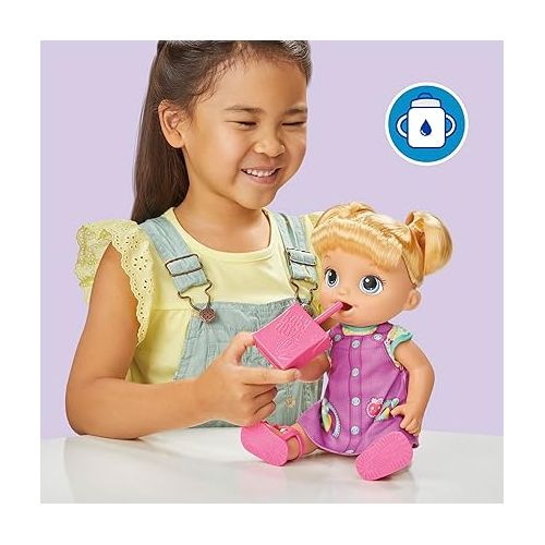  Baby Alive Time for School Baby Doll Set, Back to School Toys for 3 Year Old Girls & Boys & Up, 12 Inch Baby Doll, Blonde Hair (Amazon Exclusive)