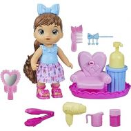 Baby Alive Sudsy Styling Doll, Brown Hair, includes 12-Inch, Salon Chair, Toys for 3 Year Old Girls and Boys and Up