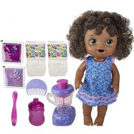 Baby Alive Magical Mixer Baby Doll Blueberry Blast with Blender Accessories, Drinks, Wets, Eats, Black Hair Toy for Kids Ages 3 and Up