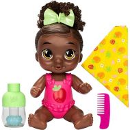 Baby Alive Shampoo Snuggle Berry Boo Black Hair 11 Inch Water Baby Doll Playset, Toys for 3 Year Old Girls & Boys & Up