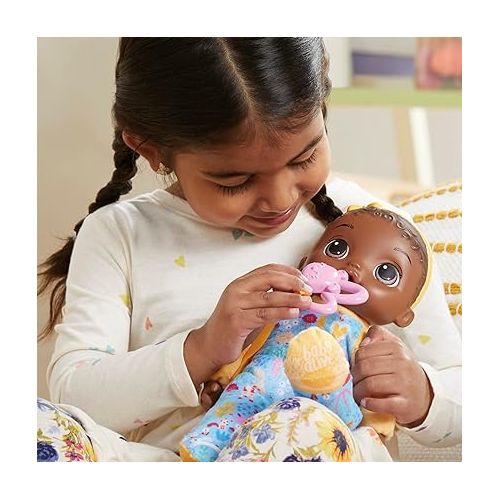  Baby Alive Soft ‘n Cute Doll, Black Hair, 11-Inch First Baby Doll Toy, Washable Soft Doll, Toddlers Kids 18 Months and Up, Teether Accessory