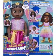 Baby Alive Princess Ellie Grows Up! Black Hair Doll for 3 Year Old Girls and Boys and Up, 18-Inch
