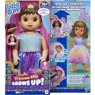 Baby Alive Princess Ellie Grows Up! Brown Hair, Interactive Doll with Accessories, Toys for 3+ Years Old Girls and Boys, 18-Inch