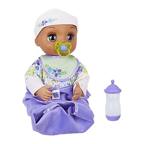  [아마존베스트]Baby Alive Real As Can Be Baby: Realistic Brunette Baby Doll, 80+ Lifelike Expressions, Movements & Real Baby Sounds, With Doll Accessories, Toy for Girls and Boys 3 and Up