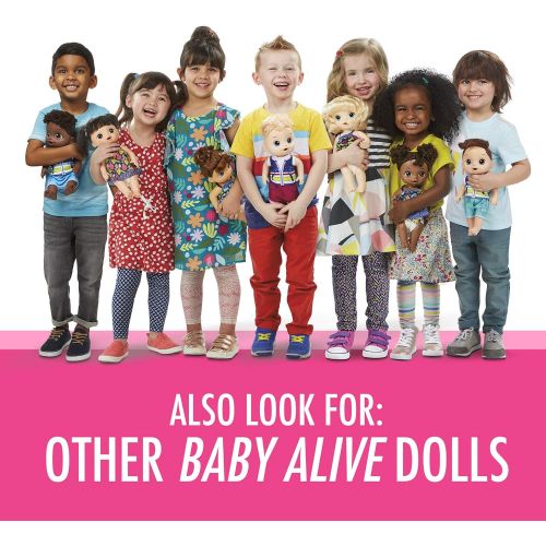  [아마존베스트]Baby Alive Real As Can Be Baby: Realistic Brunette Baby Doll, 80+ Lifelike Expressions, Movements & Real Baby Sounds, With Doll Accessories, Toy for Girls and Boys 3 and Up