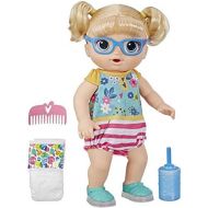 [아마존베스트]Baby Alive Step ‘N Giggle Baby Blonde Hair Doll with Light-Up Shoes, Responds with 25+ Sounds & Phrases, Drinks & Wets, Toy for Kids Ages 3 Years Old & Up
