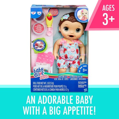  [아마존베스트]Baby Alive Super Snacks Snackin Lily (Brunette) (Amazon Exclusive)