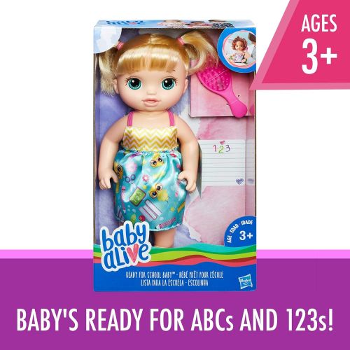  [아마존베스트]Baby Alive Ready For School Baby (Blonde) (Amazon Exclusive)