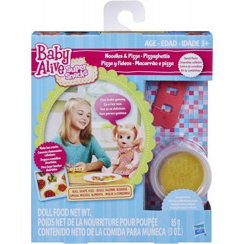  [아마존베스트]Baby Alive Super Snacks Noodles & Pizza Snack Pack (Blonde) Baby Doll