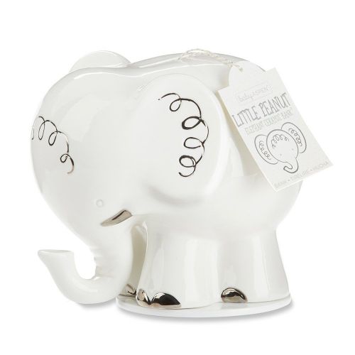  Baby Aspen Ceramic Zebra Piggy Bank | Safari Themed Decoration