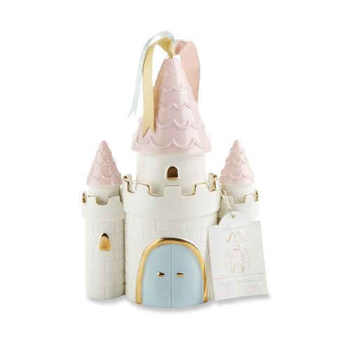  Baby Aspen Simply Enchanted Ceramic Castle Bank, Multicolored