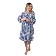 Baby Be Mine Matching Maternity/Delivery Robe with Baby Swaddle Set, Mom and Baby