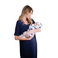 Baby Be Mine Endless Mama Every Day Modern House Dress or Lounge Dress & Matching Baby Outfit Maternity/Nursing