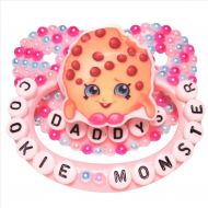 Baby Bear Pacis Adult Pacifier,Daddys Cookie Monster Pink Adult Paci (DDLG/ABDL)