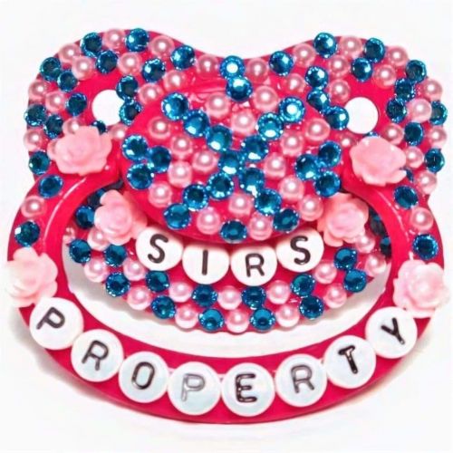  Baby Bear Pacis Adult Pacifier,Sirs Property Dark Pink Adult Paci (DDLG/ABDL)