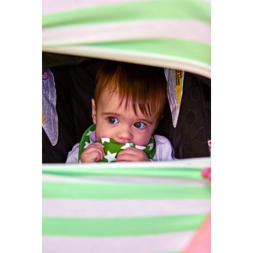  Baby Benjamin Car Seat and Nursing Cover with Bib and Drawstring Bag, Black