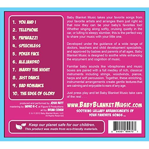  Baby Blanket Music Soothing Lullaby Music CD BBM009, Lady Gaga