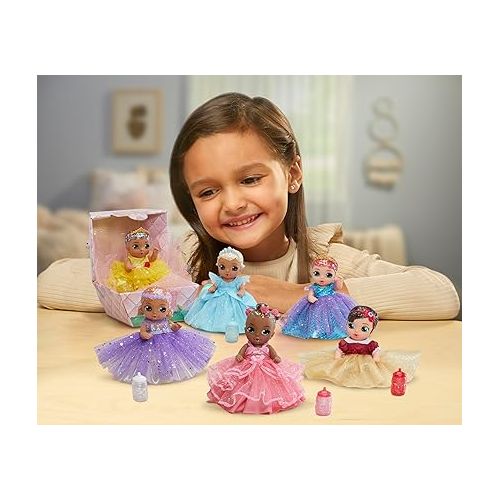  Baby Born Surprise Small Dolls Series 9 - Unwrap Surprise Collectible Baby Doll with 3 Water Surprises, Princess-Themed Dress, Color Change Diaper, Castle Packaging, for Kids Ages 4 & Up