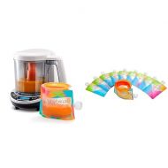Baby Brezza One Step Baby Food Maker Deluxe ? Auto shut Off & Reusable Baby Food Storage Pouches