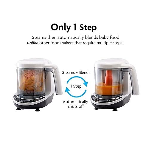  Baby Brezza One Step Baby Food Maker Deluxe ? Auto shut Off & Reusable Baby Food Storage Pouches