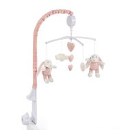 Baby Brielle Girl Bunny Musical Soother Crib and Bassinet Nursery Room Mobile Set