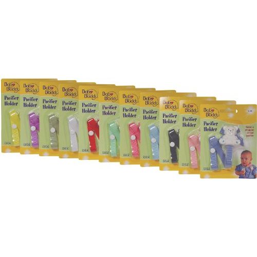  Baby Buddy Bear Pacifier Holder Assorted Colors (Pack Of 72)