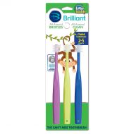 Brilliant Child Toothbrush by Baby Buddy - For Ages 2+ Years, BPA Free Super-Fine Micro Bristles...