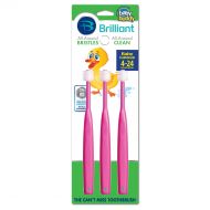 Brilliant Baby Toothbrush by Baby Buddy - For Ages 4-24 Months, BPA Free Super-Fine Micro Bristles...