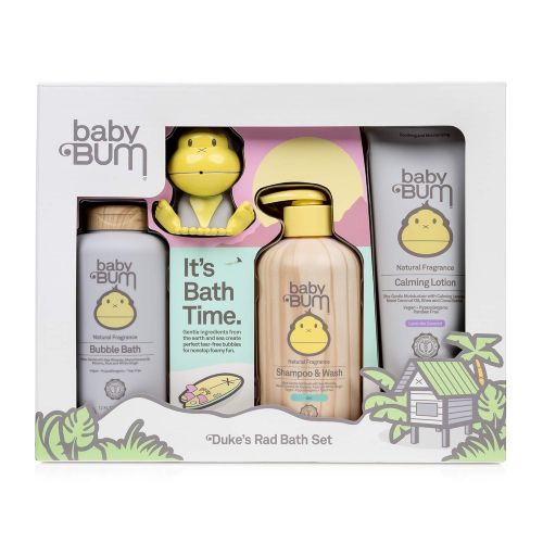  Baby Bum Dukes Bath Gift Set - Shower Gel Shampoo and Wash - Bubble Bath - Everyday Lotion - Duke Bath Toy