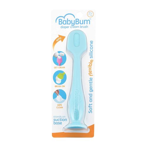  [아마존베스트]Baby Bum Brush, Original Diaper Rash Cream Applicator, Soft Flexible Silicone, Unique Gift, [Blue]