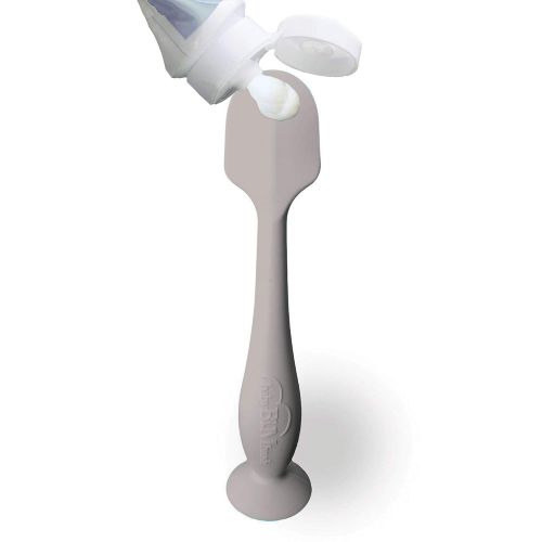  [아마존베스트]Baby Bum Brush, Original Diaper Rash Cream Applicator, Soft Flexible Silicone, Unique Gift, [Gray]