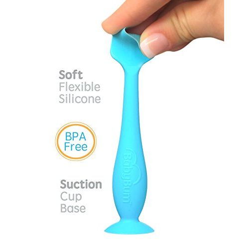  Baby Bum Brush, Original Diaper Rash Cream Applicator, Soft Flexible Silicone Brush, Unique Gift [Gray]