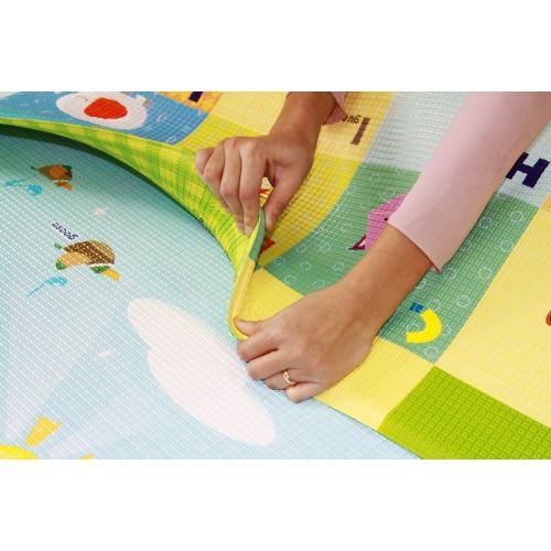  Baby Care Play Mat - Haute Collection (Medium, Sea Petals - Grey)