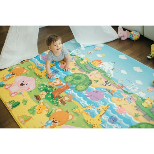  Baby Care Play Mat - Haute Collection (Medium, Sea Petals - Grey)