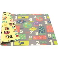 [아마존 핫딜] Baby Care Play Mat - Playful Collection (Letters & Numbers, Large) - Play Mat for Infants  Non-Toxic Baby Rug  Cushioned Baby Mat Waterproof Playmat  Reversible Double-Sided Kin