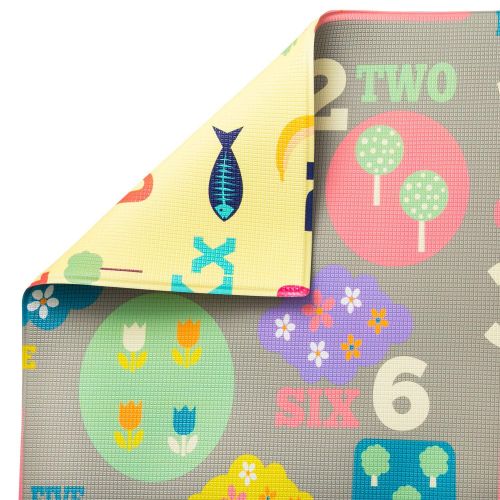  [아마존 핫딜] Baby Care Play Mat - Playful Collection (Letters & Numbers, Large) - Play Mat for Infants  Non-Toxic Baby Rug  Cushioned Baby Mat Waterproof Playmat  Reversible Double-Sided Kin