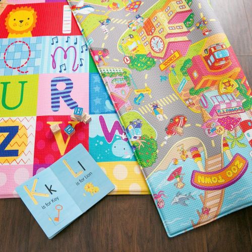  [아마존베스트]Baby Care Play Mat (Large, Zoo Town)