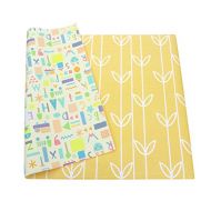 Visit the Baby Care Store Baby Care Play Mat - Haute Collection (Large, Sea Petals - Yellow)