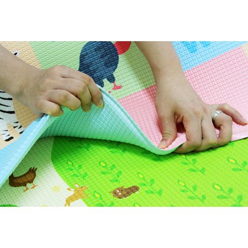 스킵 Baby Care Play Mat (Large, Busy Farm)