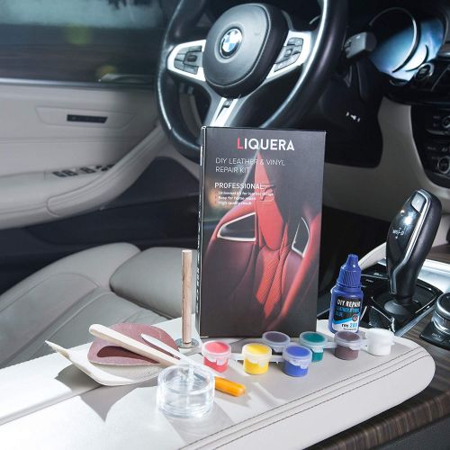  Baby Commander Leather Repair Kit Leather and Vinyl Furniture Scratch Repair Kit for Couch and Sofa Car Seat Cover Paint Black White Red Blue Brown Jacket Fabric Patch Furniture Car...