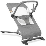 Baby Delight Alpine Deluxe Portable Bouncer | Infant | 0 - 6 months | Charcoal Tweed