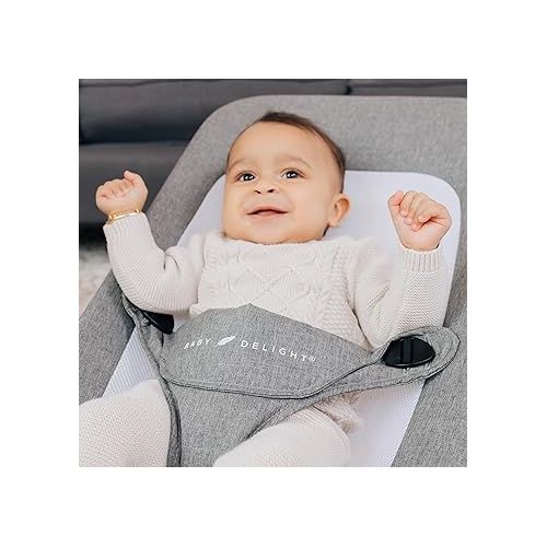 Baby Delight Alpine Deluxe Portable Bouncer | Infant | 0 - 6 months | Charcoal Tweed